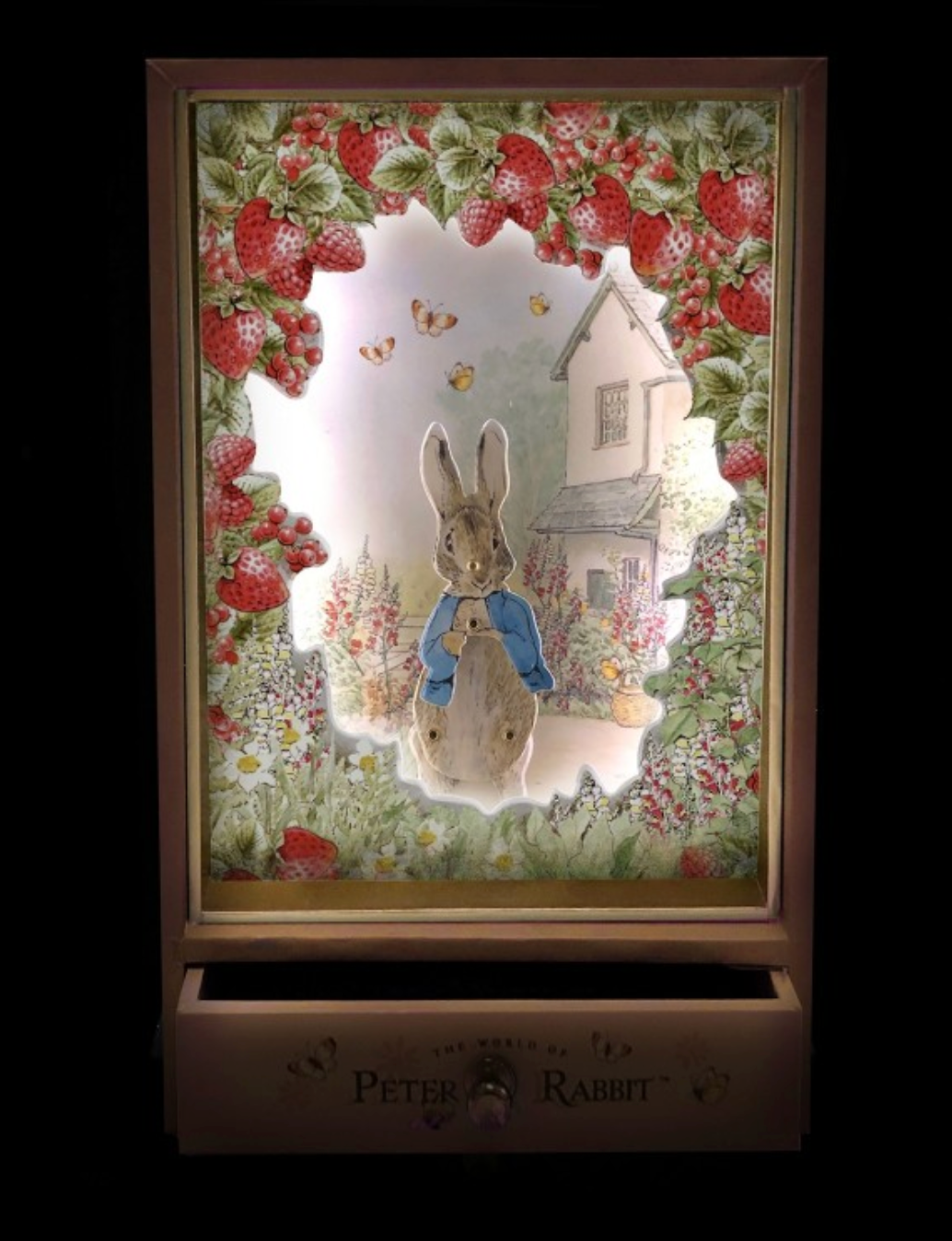 Grand dancing musical et veilleuse Peter Rabbit fraises TROUSSELIER