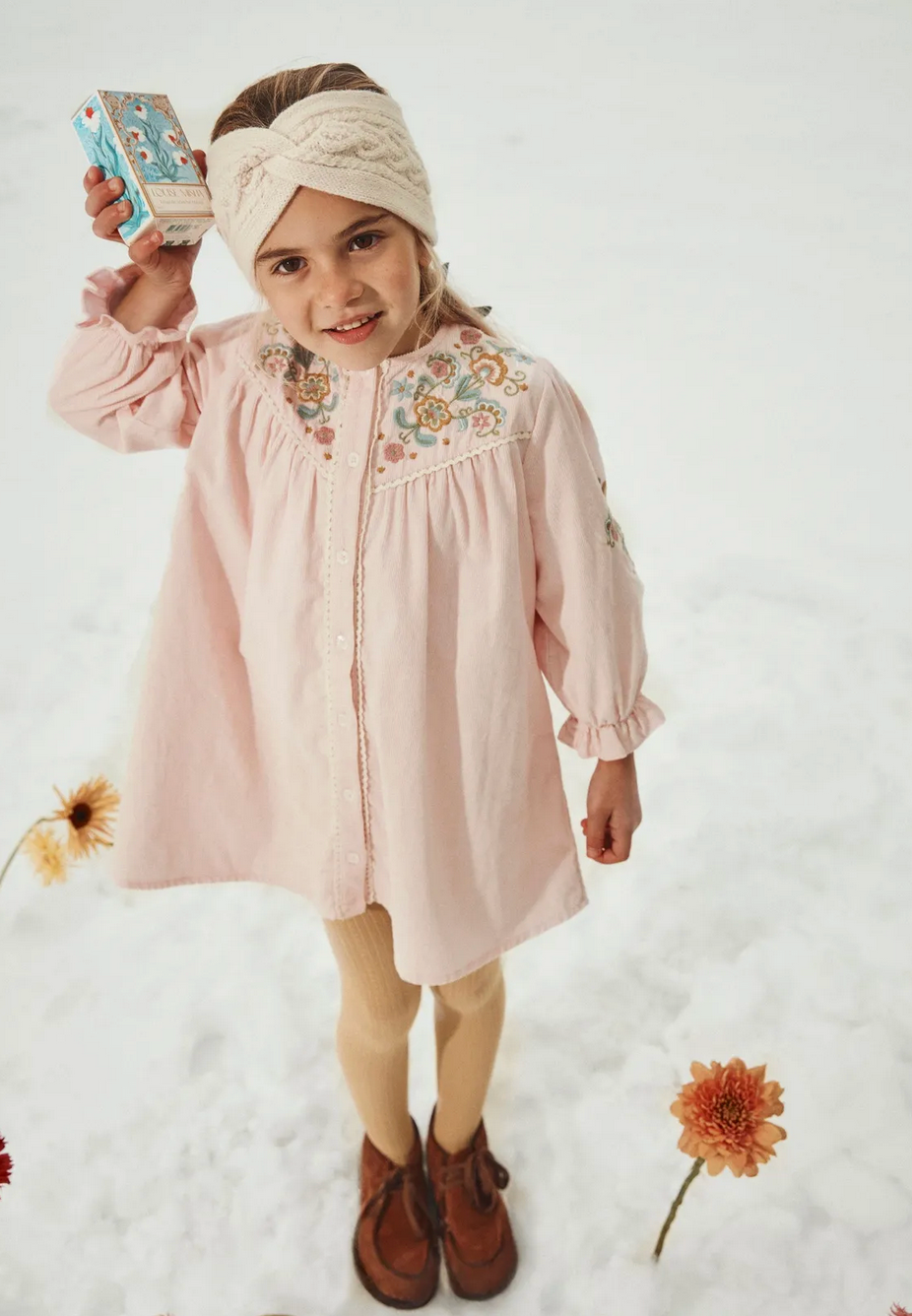 Robe fleurie rose FLORIANE LOUISE MISHA