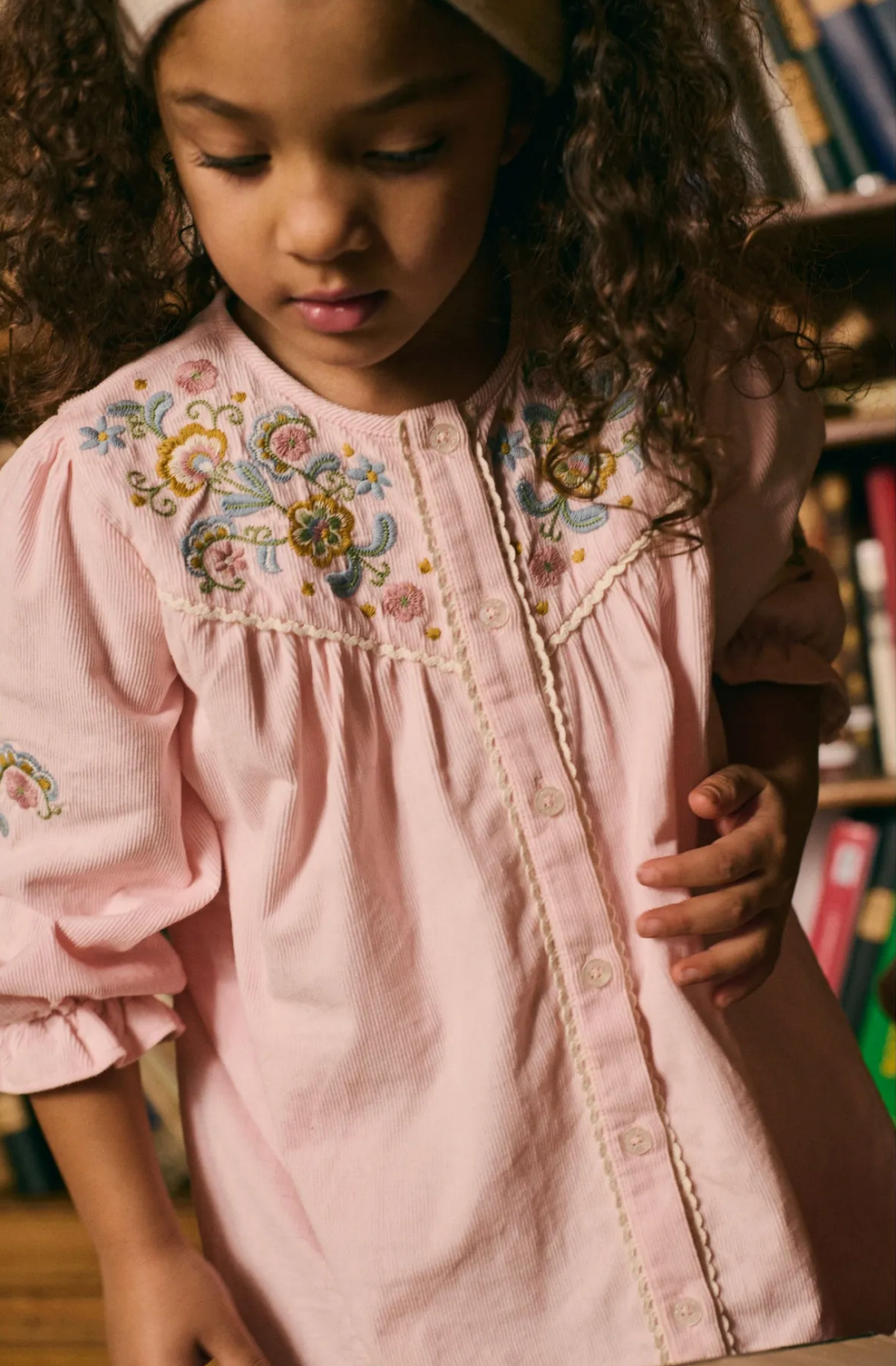 Robe fleurie rose FLORIANE LOUISE MISHA