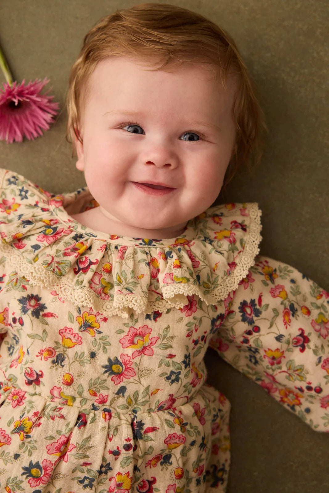 Barboteuse INDIA crème wild flowers LOUISE MISHA