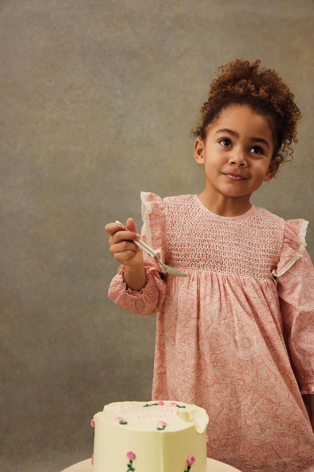 Robe SARALOU manches longues Pink Montain Avens LOUISE MISHA