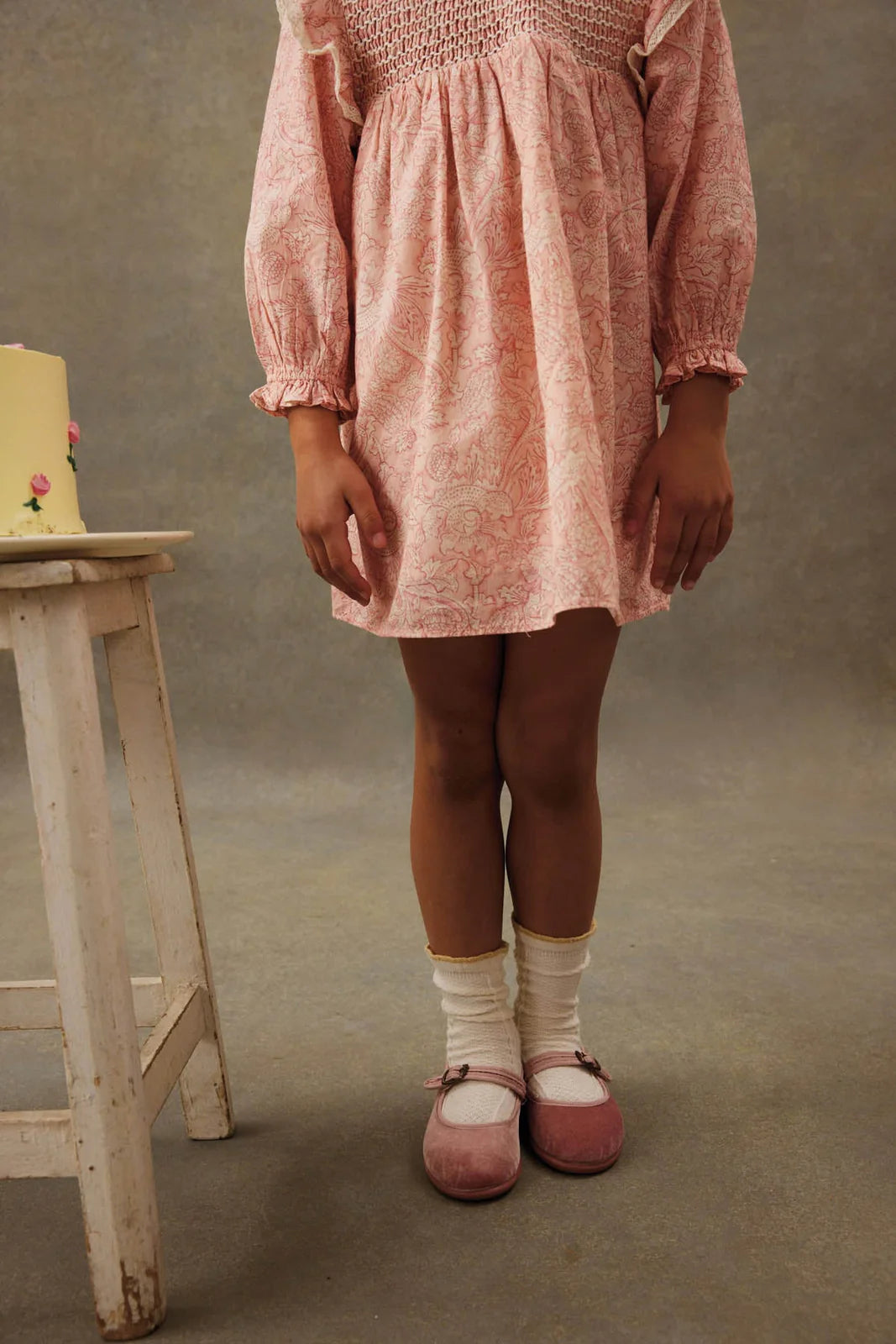 Robe SARALOU manches longues Pink Montain Avens LOUISE MISHA