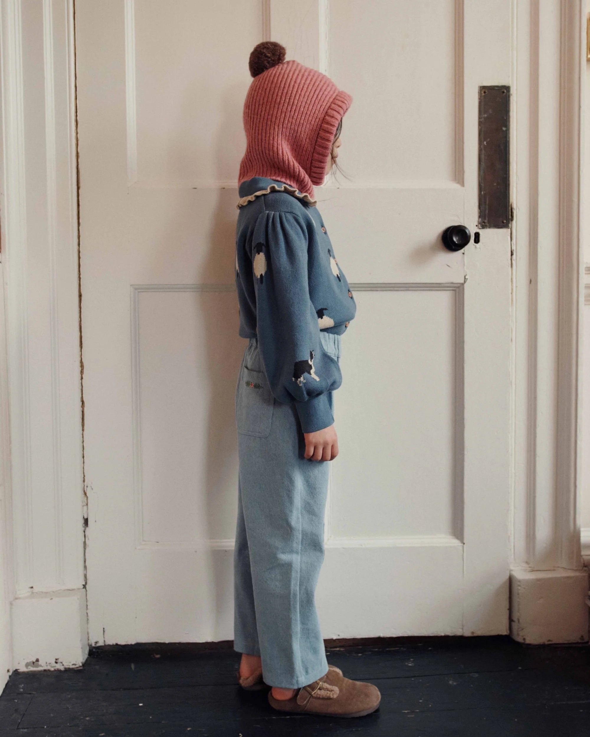 Cagoule pompom rose EMILE & IDA