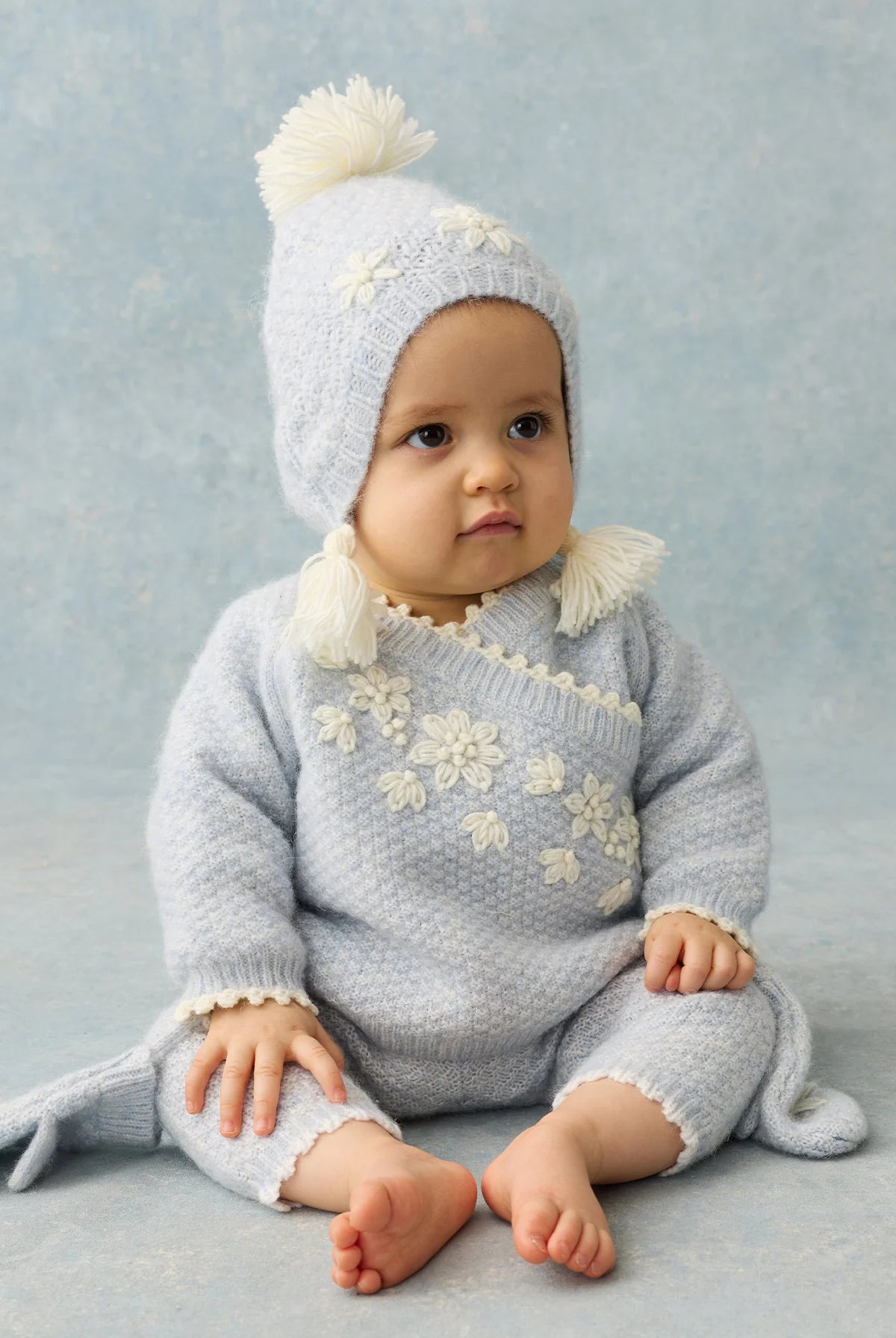 Set pull et legging bébé LILANA bleu LOUISE MISHA