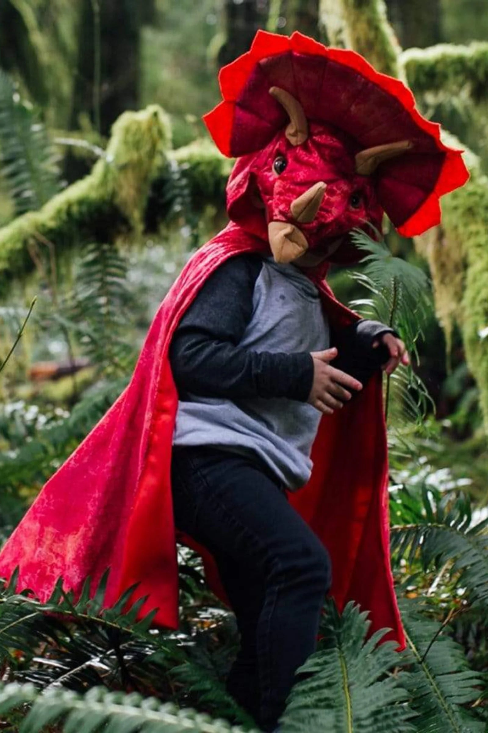 Cape de triceratops à capuche GREAT PRETENDERS