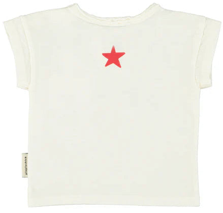 Tshirt PEACE ecru PIUPIUCHICK