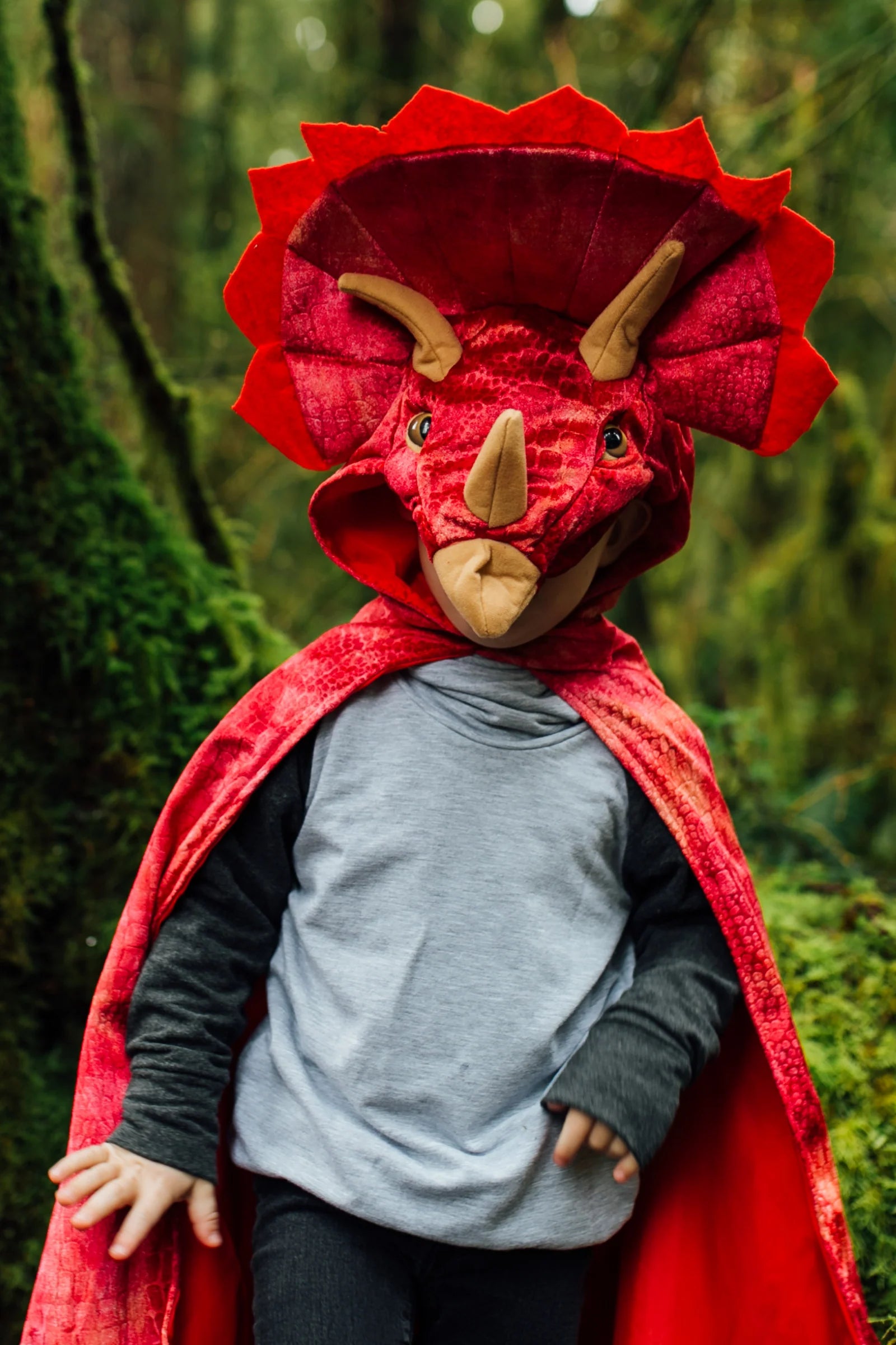 Cape de triceratops à capuche GREAT PRETENDERS