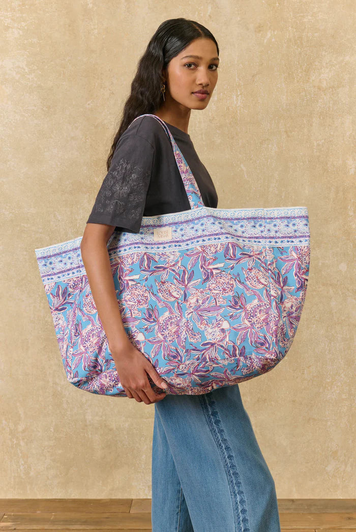 Tote bag BEVERLY blue lush paradise LOUISE MISHA