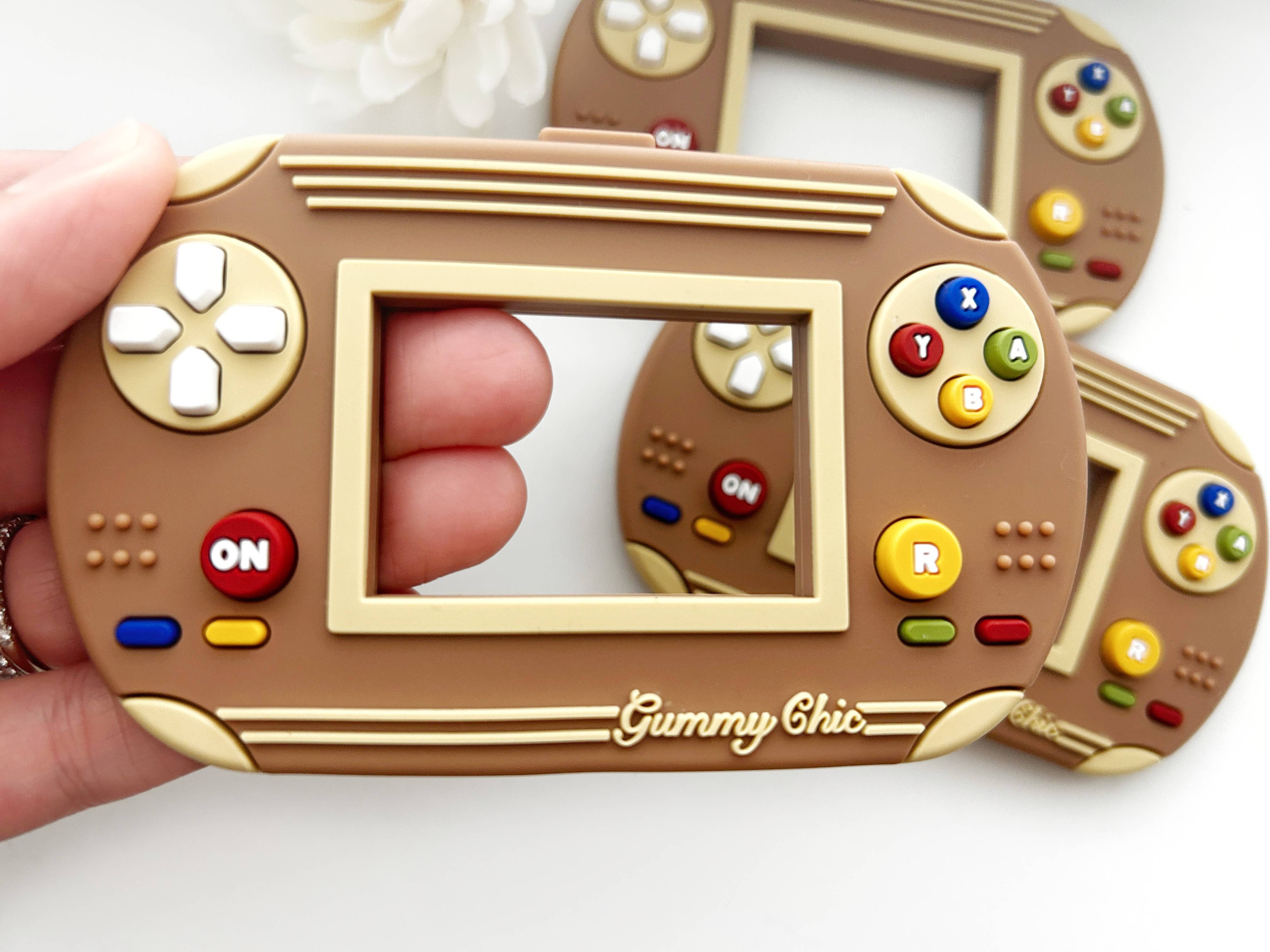 Anneau de dentition rétro nostalgie jeu vidéo GUMMY CHIC