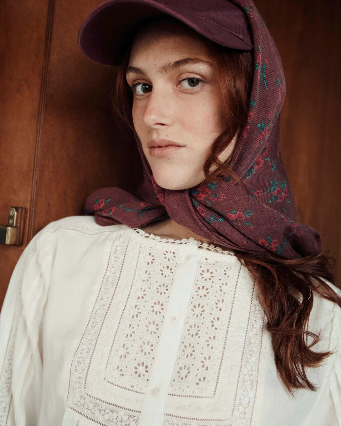 Foulard aster rose EMILE & IDA