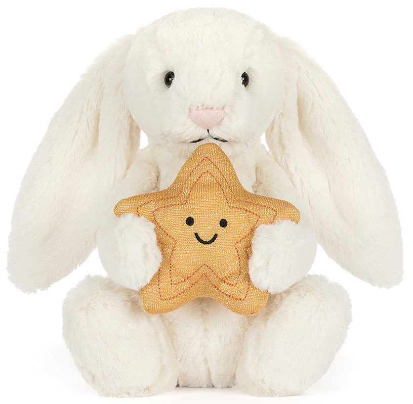 Lapin Crème avec étoile JELLYCAT