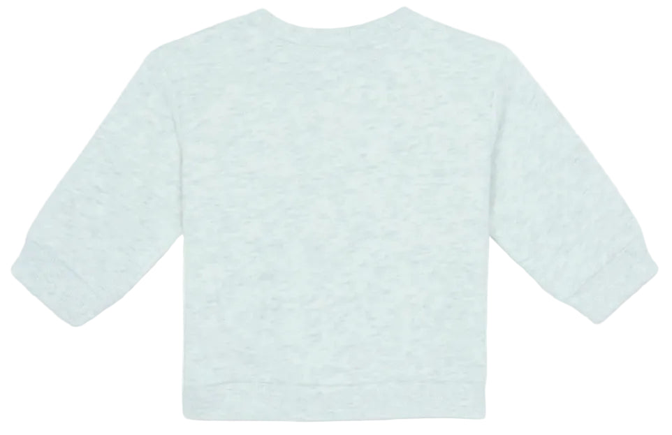 Sweat SMILY LOGO gris chiné BONTON