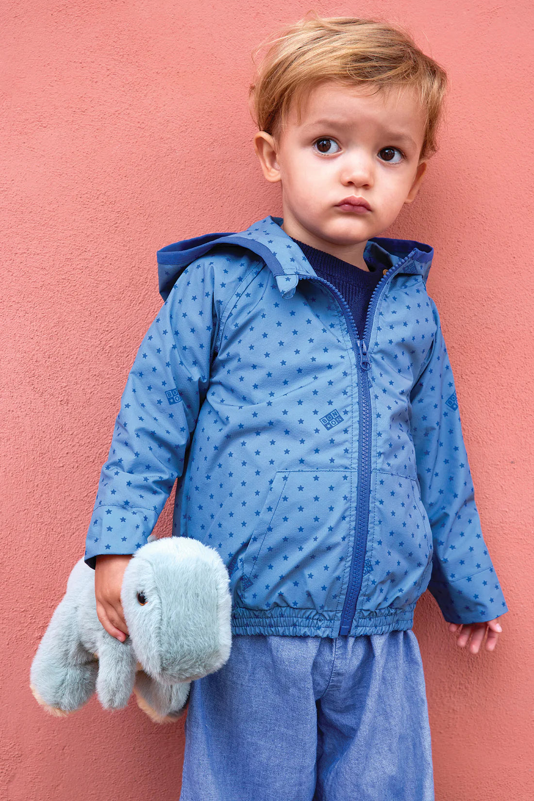 Blouson NEON bleu bébé BONTON
