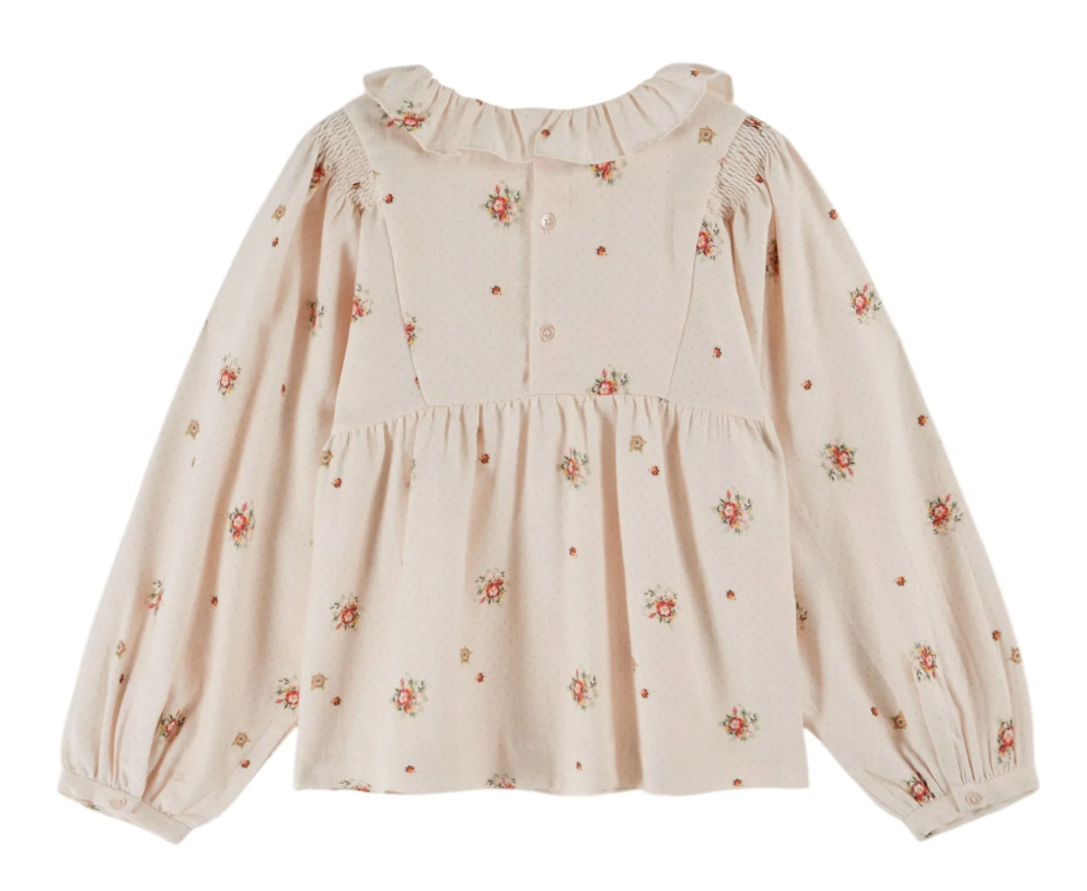 Blouse imprimée fleurs rose EMILE & IDA