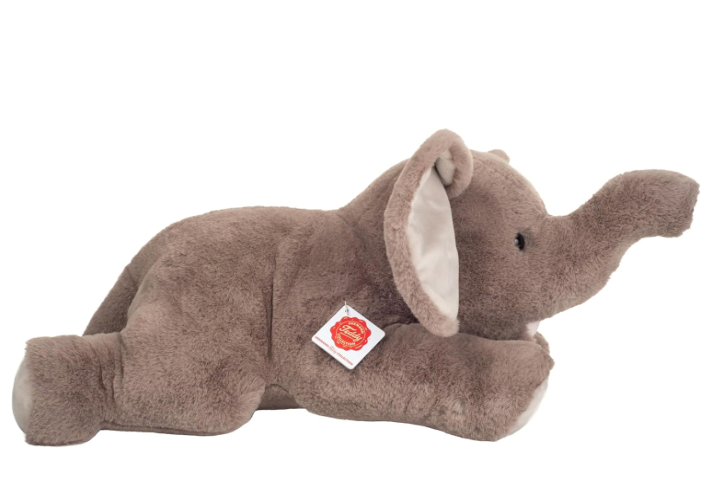 Peluche Éléphant allongé 55cm HERMANN TEDDY