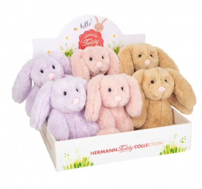 Peluche Lapin beige 20cm HERMANN TEDDY