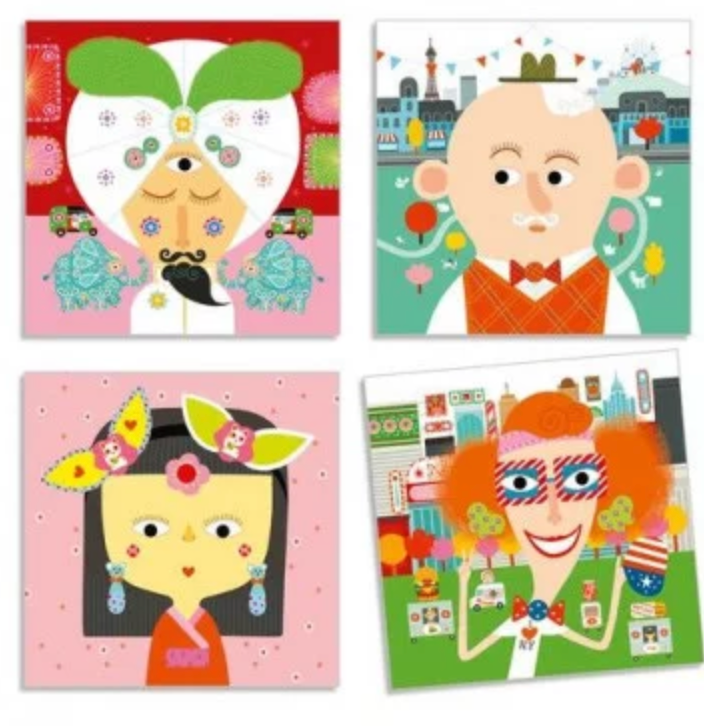 Créer avec des stickers - Tous différents DJECO