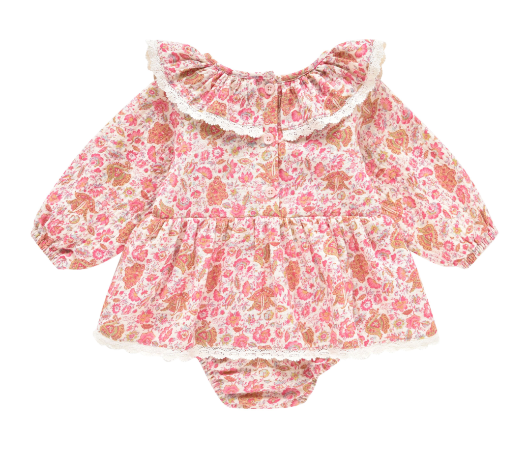 Barboteuse India Cream Flower Fields LOUISE MISHA
