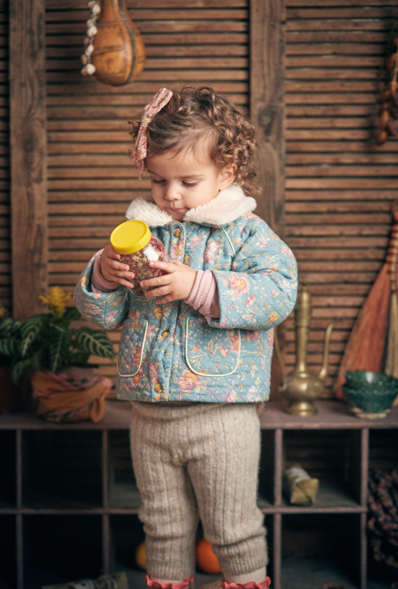 Manteau JASMINA Blue Rosa Damascena LOUISE MISHA