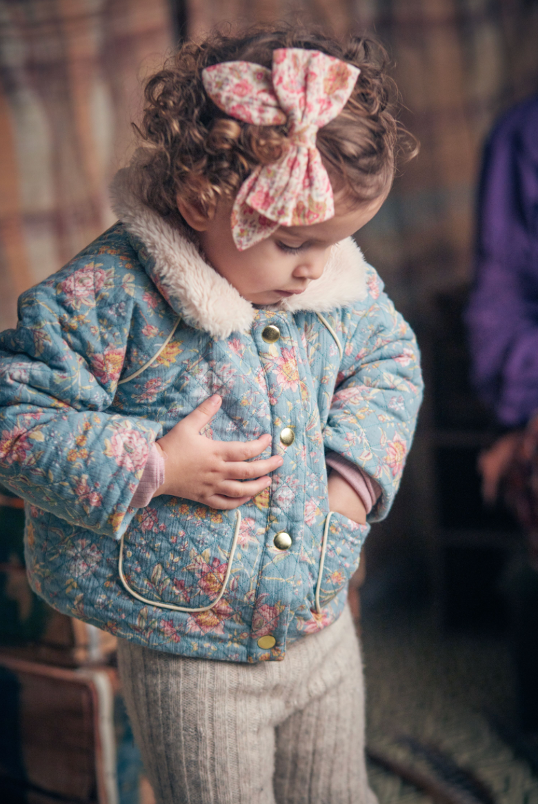 Manteau JASMINA Blue Rosa Damascena LOUISE MISHA