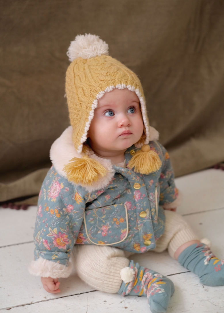 Manteau JASMINA Blue Rosa Damascena LOUISE MISHA