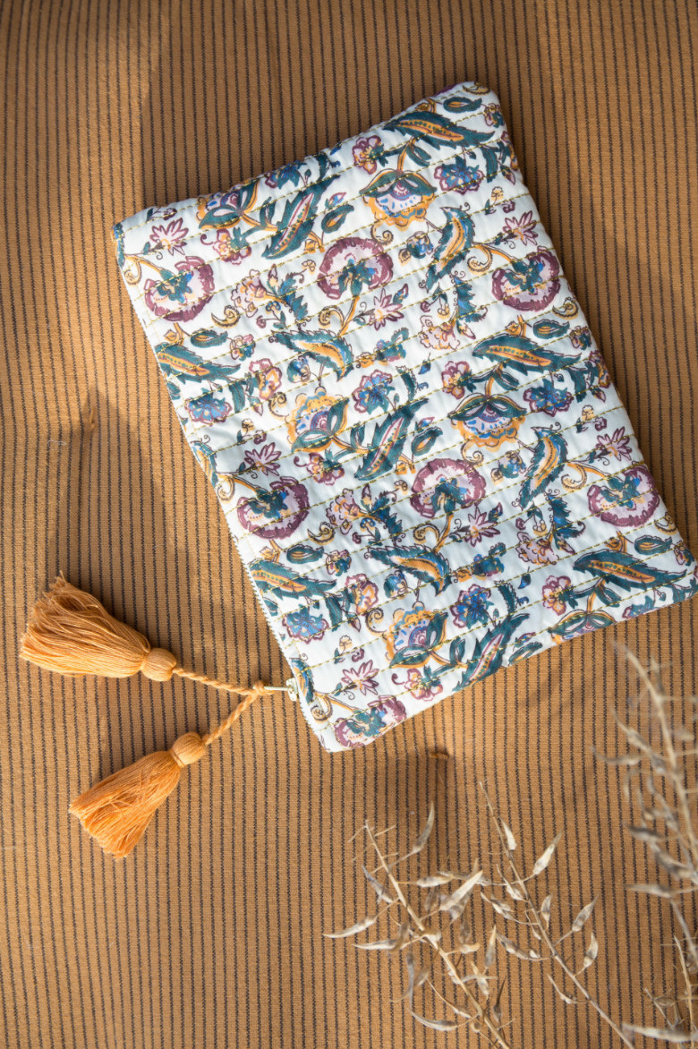 Trousse DOMINA Cream Wild Leaf LOUISE MISHA