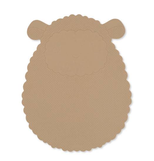 Tapis de bain et thermomètre mouton warm clay KONGES SLOJD