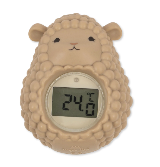 Tapis de bain et thermomètre mouton warm clay KONGES SLOJD