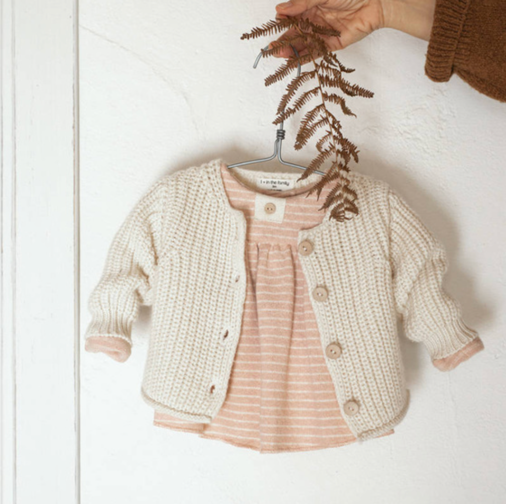 Gilet Delphine Ecru ONE MORE IN THE FAMILY