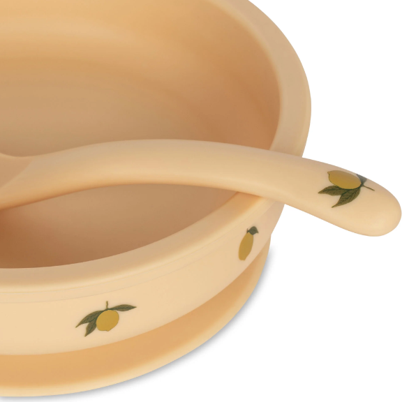 Set de vaisselle  en silicone citrons KONGES SLOJD