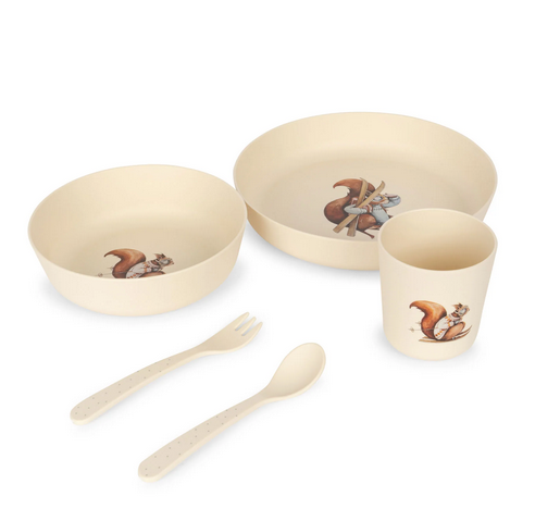 Coffret vaisselle écureuil Val d'Isère KONGES SLOJD