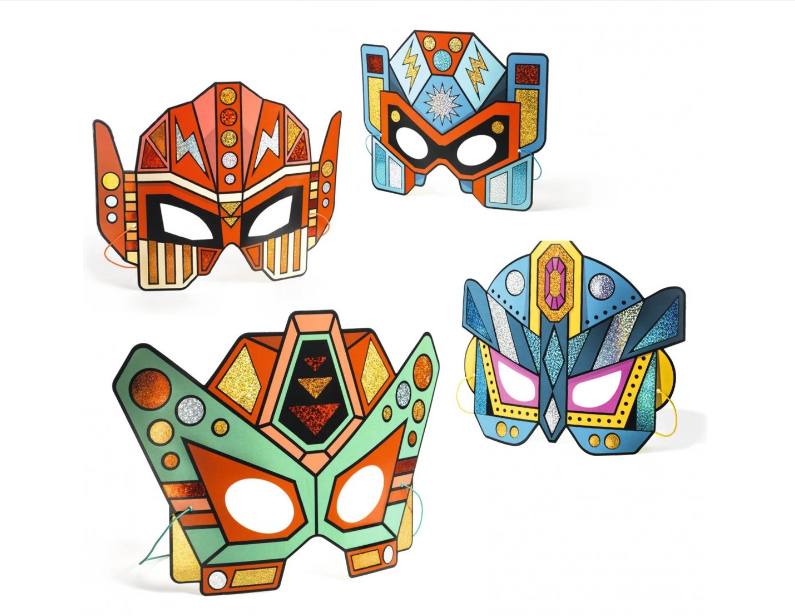 Masques DIY Super robots DJECO