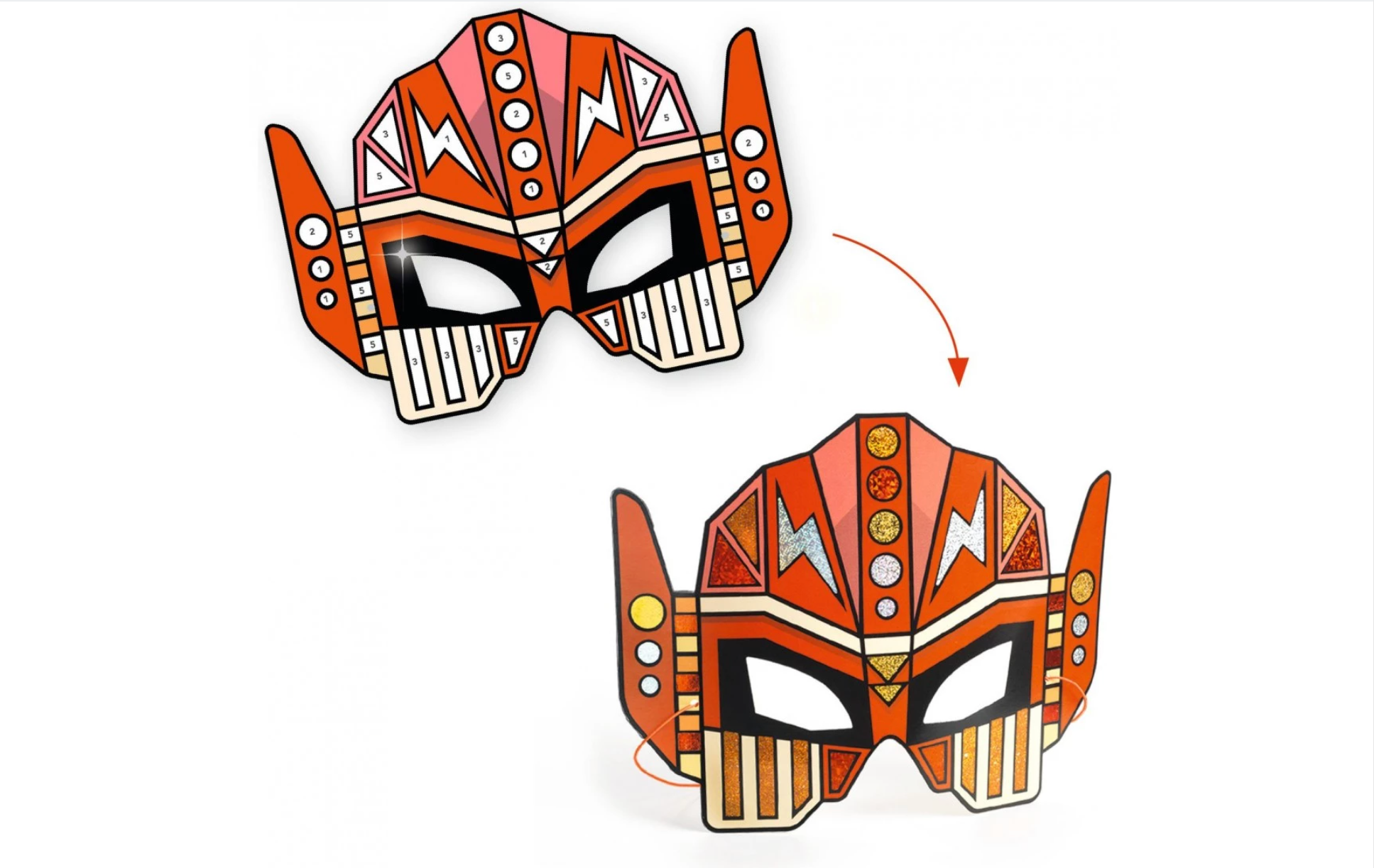 Masques DIY Super robots DJECO