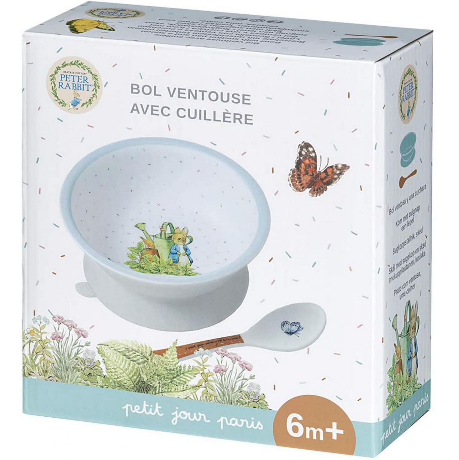 Bol ventouse et sa cuillère Peter Rabbit PETIT JOUR