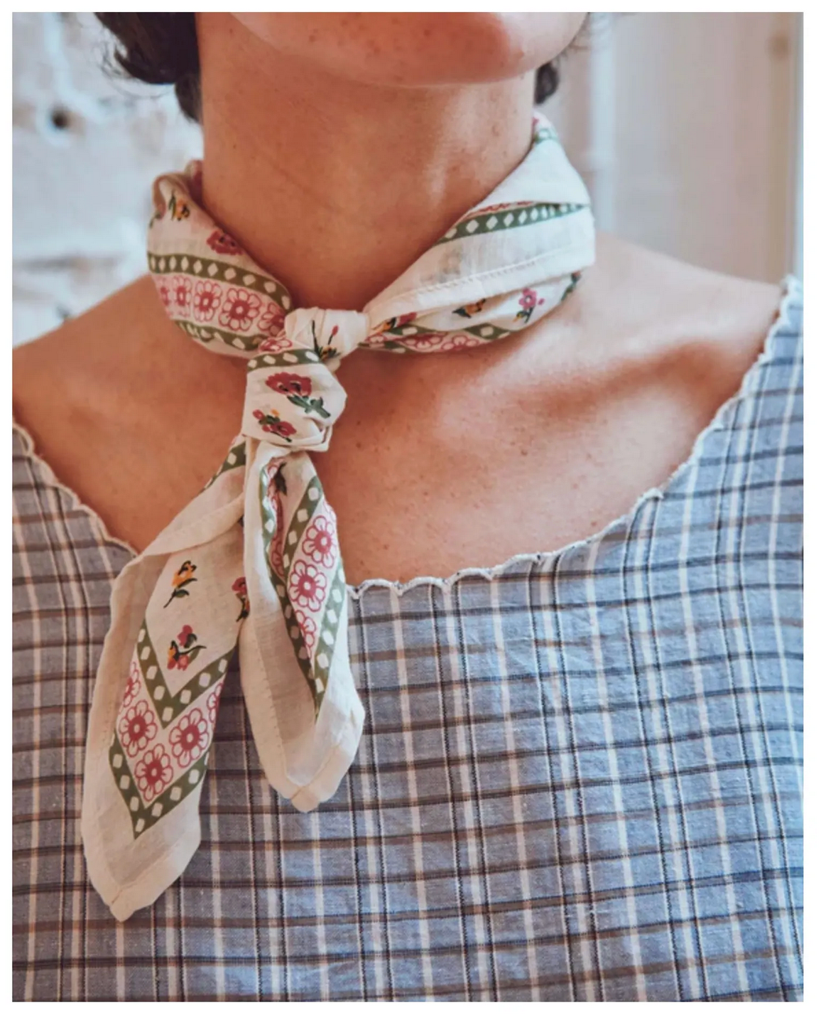 Foulard ADULTE et ENFANT 50 X 50 cm IRIS rose EMILE & IDA