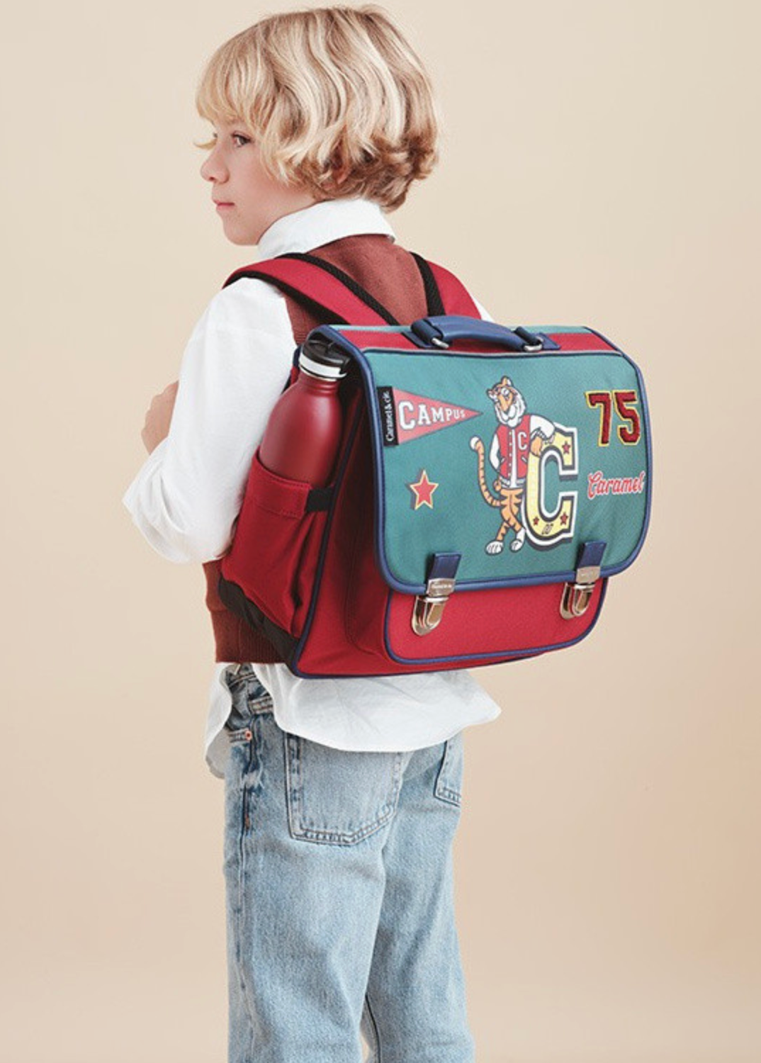 Cartable Moyen ACADEMY CARAMEL & CIE