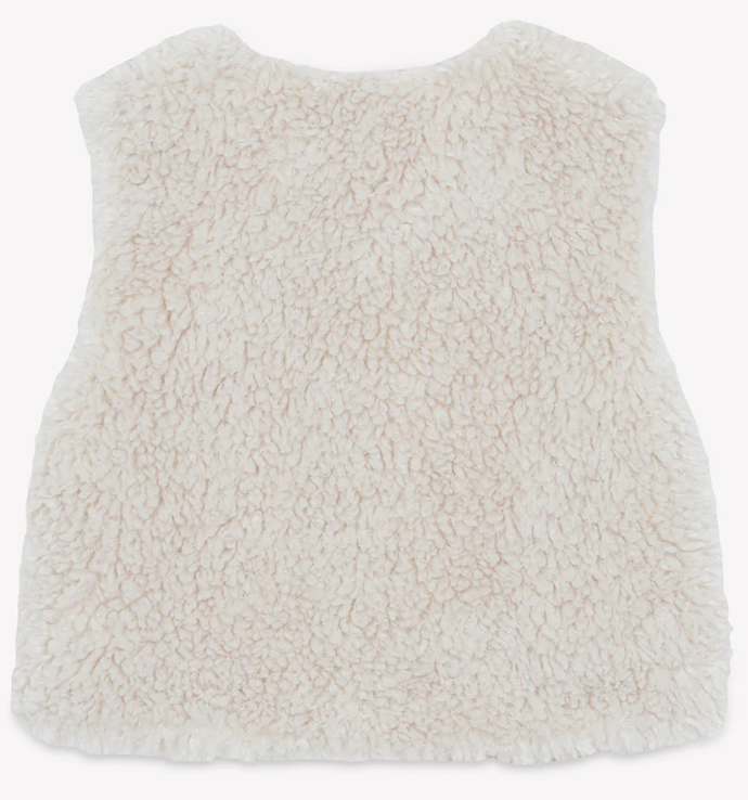 Gilet fourrure écru Béti BONTON