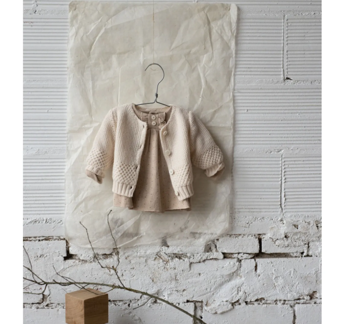 Cardigan écru MALENE 1+ MORE IN THE FAMILY