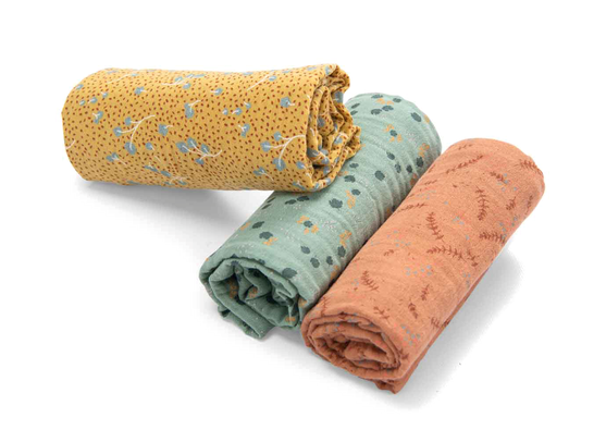 Lange imprimé ocre MOULIN ROTY