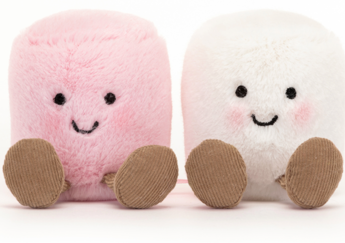 Chamallow rose et blanc JELLYCAT
