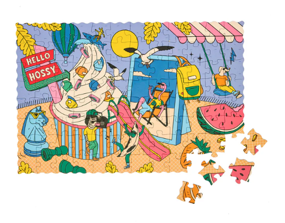 Puzzle Ice Cream Day HELLO HOSSY