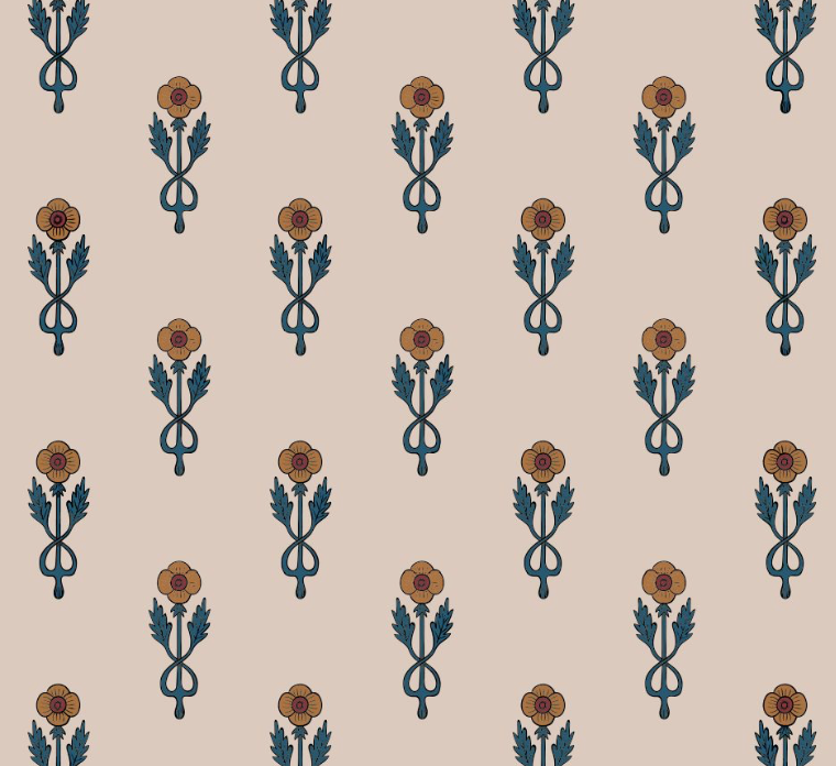 Poussette à fleurs nordique MINIKANE