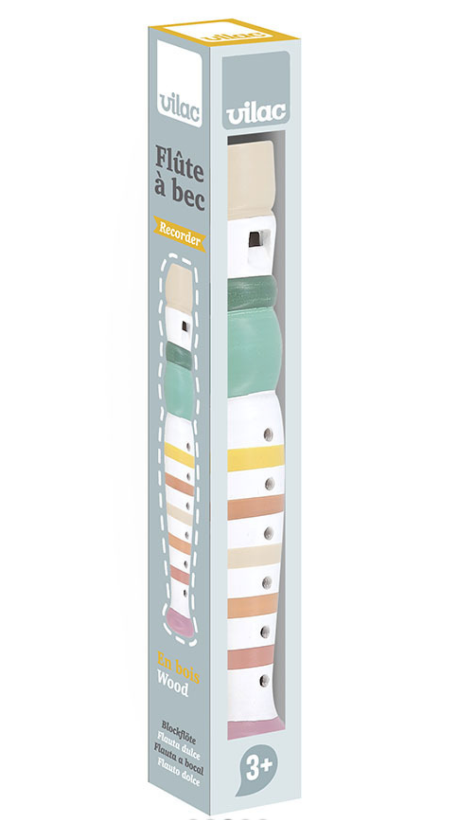 Flûte rayée multicolore VILAC