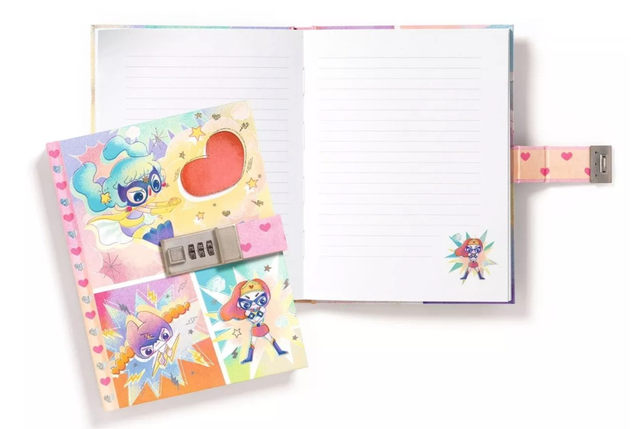 Carnet Secret HÉROINES à code DJECO