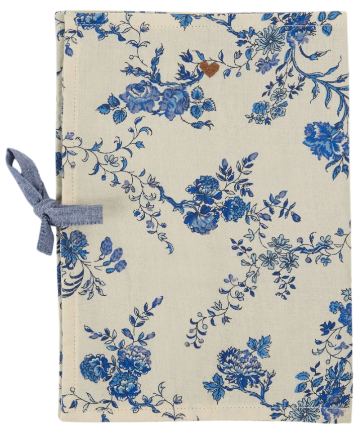 Couverture carnet de santé Orchidée bleu EMILE & IDA