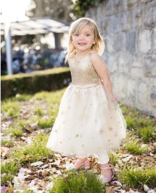 Robe dorée Glam Party GREAT PRETENDERS