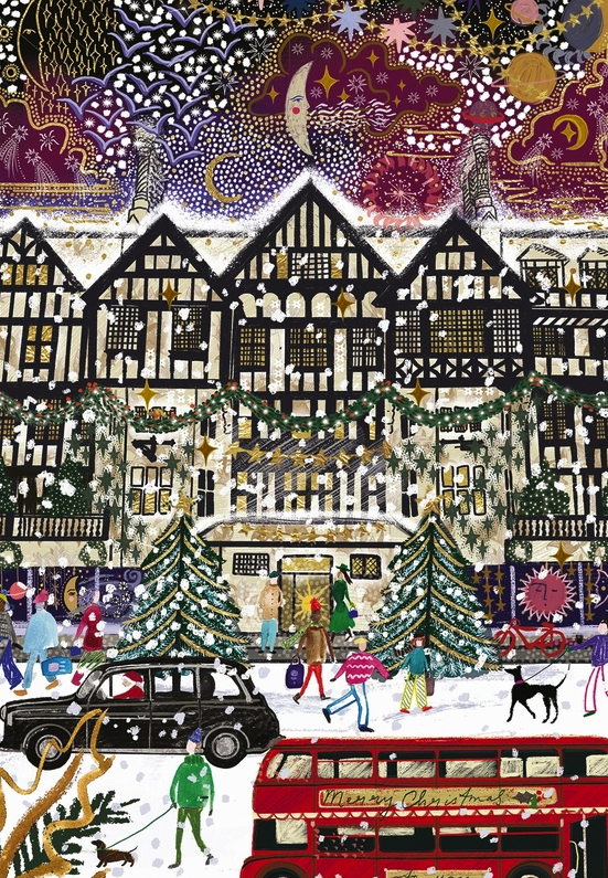 3 Puzzles Noël à Londres 500 pcs WILSON JEUX