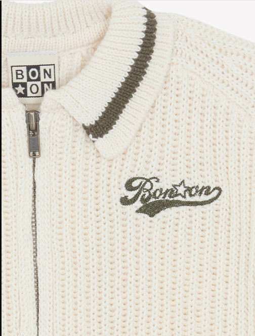 Cardigan NUGGETS ecru BONTON