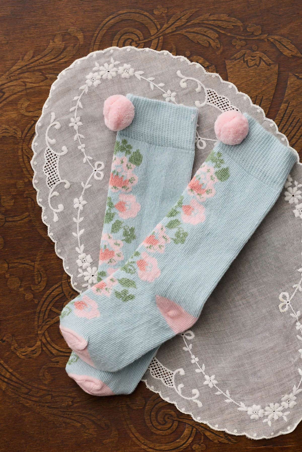 Chaussettes bleu CHELIE LOUISE MISHA
