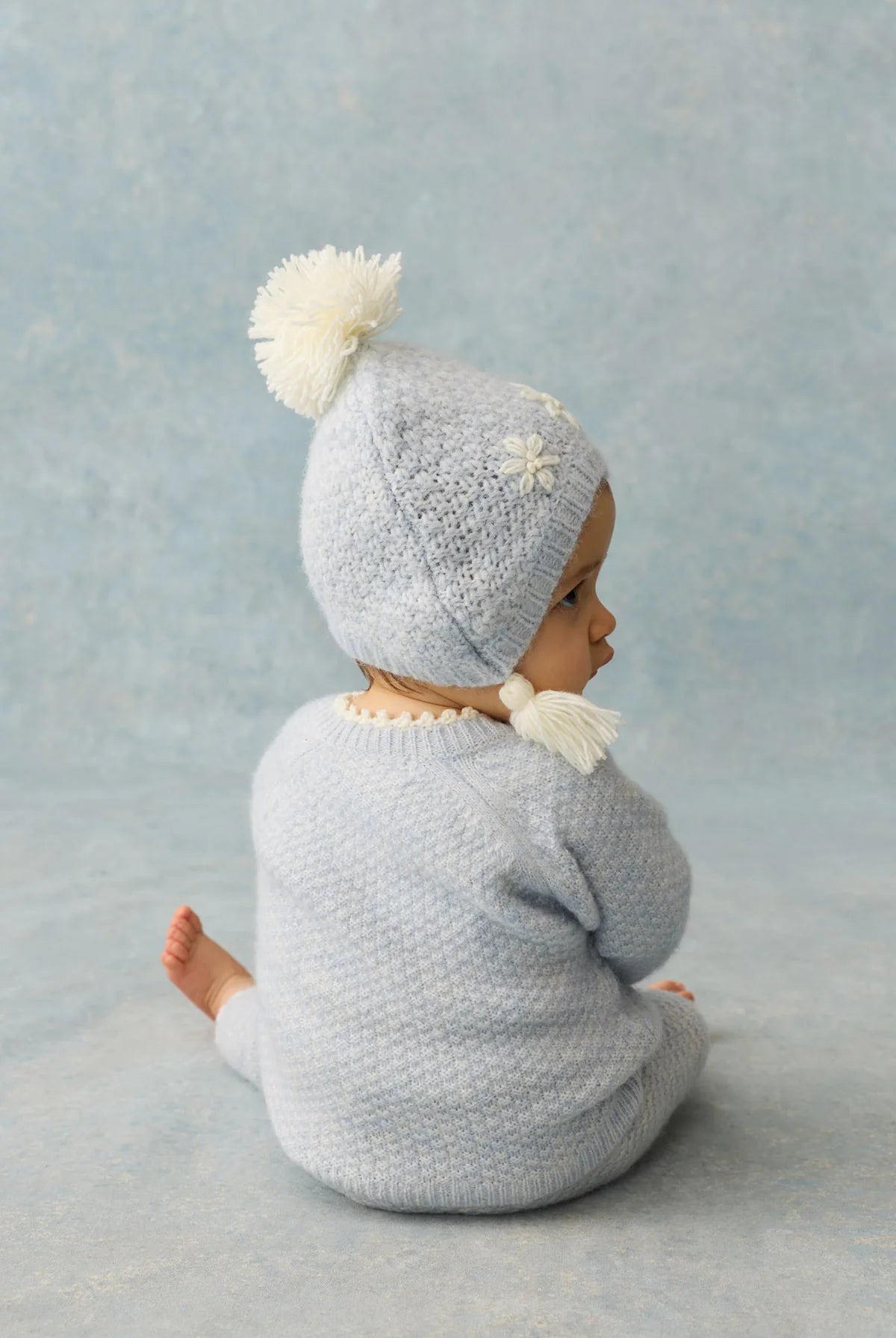 Set pull et legging bébé LILANA bleu LOUISE MISHA